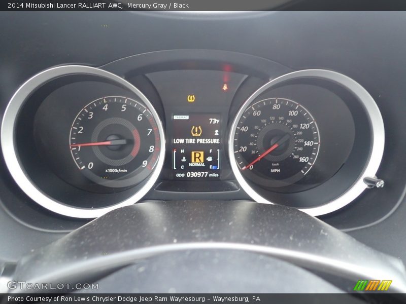 Mercury Gray / Black 2014 Mitsubishi Lancer RALLIART AWC