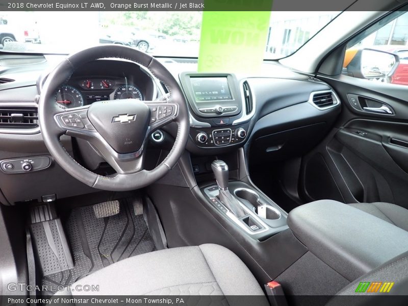 Orange Burst Metallic / Jet Black 2018 Chevrolet Equinox LT AWD