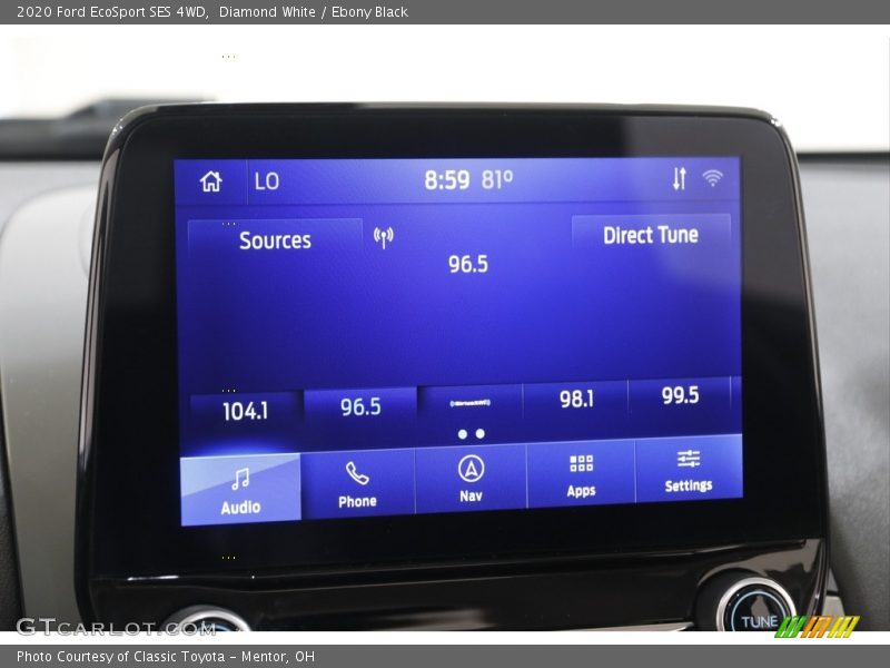 Diamond White / Ebony Black 2020 Ford EcoSport SES 4WD