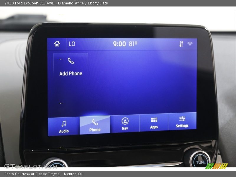 Diamond White / Ebony Black 2020 Ford EcoSport SES 4WD
