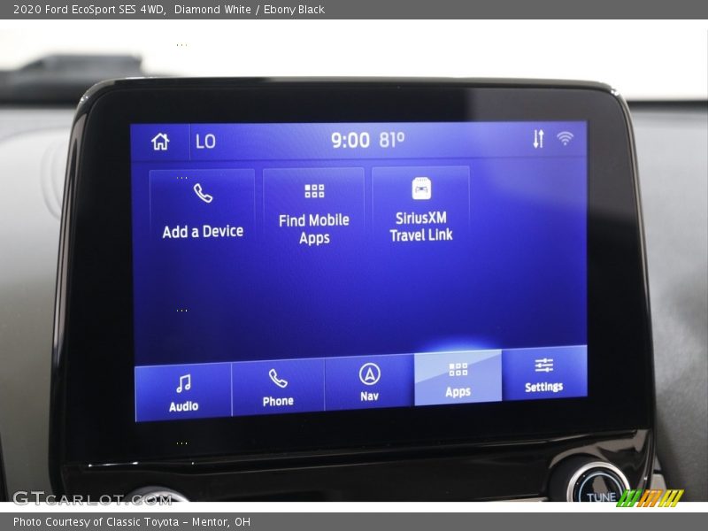 Diamond White / Ebony Black 2020 Ford EcoSport SES 4WD