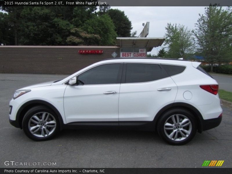 Frost White Pearl / Black 2015 Hyundai Santa Fe Sport 2.0T