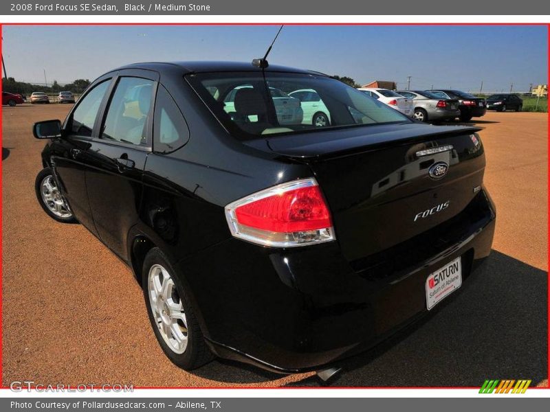 Black / Medium Stone 2008 Ford Focus SE Sedan