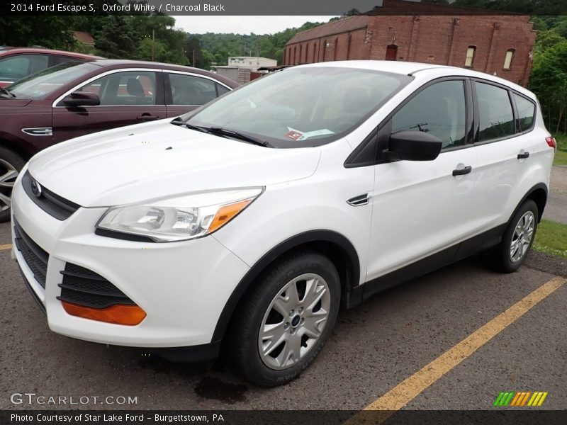 Oxford White / Charcoal Black 2014 Ford Escape S
