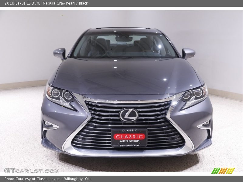 Nebula Gray Pearl / Black 2018 Lexus ES 350