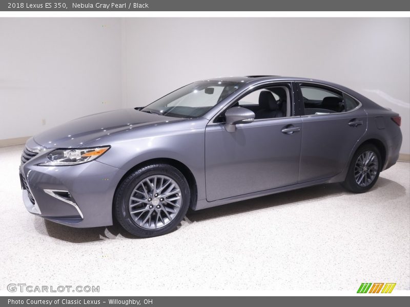 Nebula Gray Pearl / Black 2018 Lexus ES 350