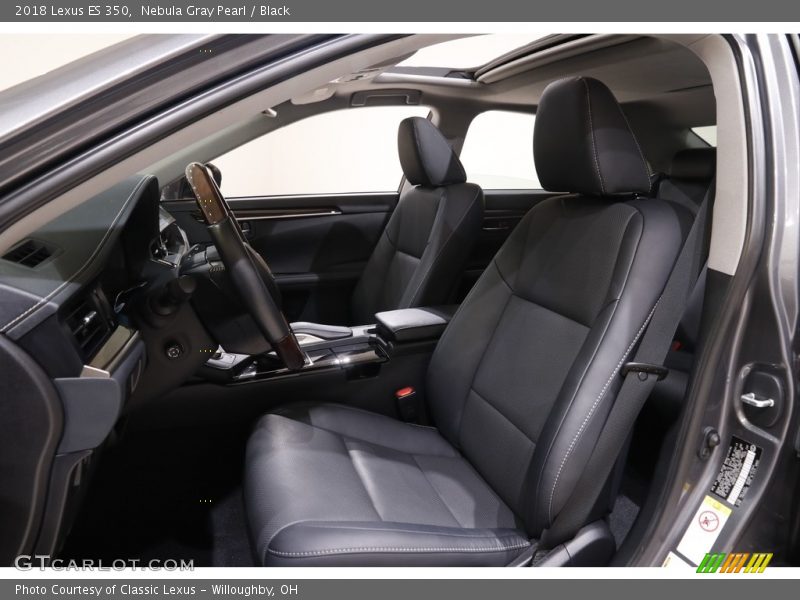 Nebula Gray Pearl / Black 2018 Lexus ES 350