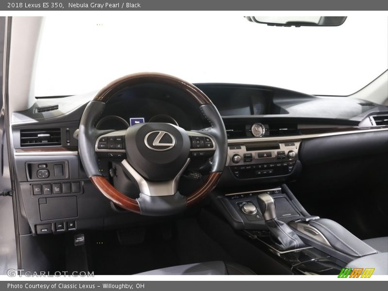 Nebula Gray Pearl / Black 2018 Lexus ES 350