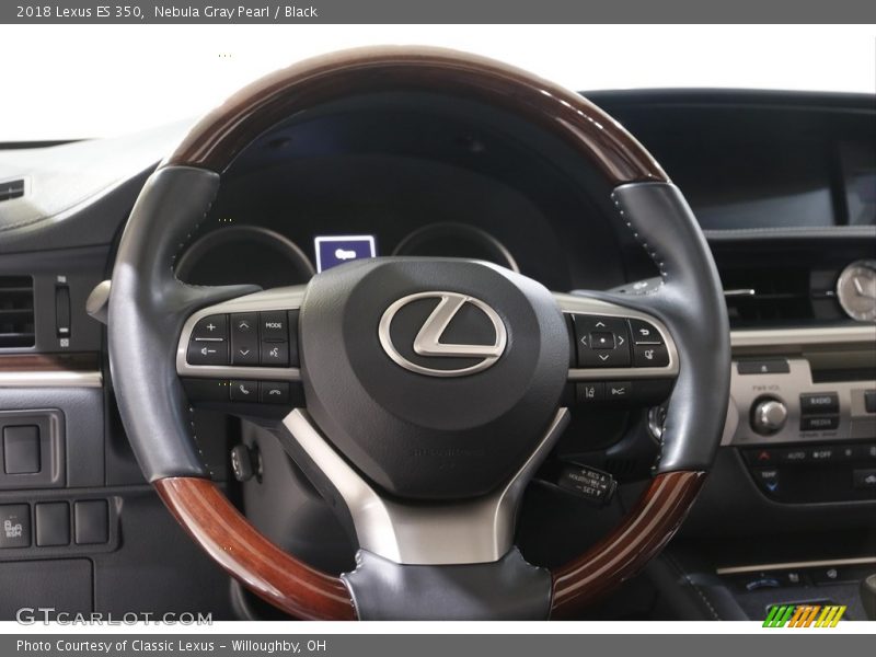 Nebula Gray Pearl / Black 2018 Lexus ES 350