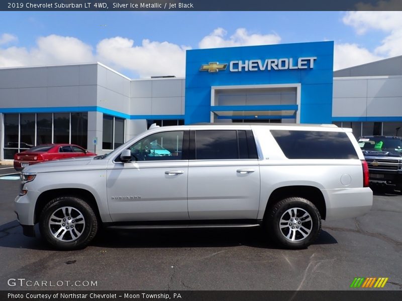 Silver Ice Metallic / Jet Black 2019 Chevrolet Suburban LT 4WD