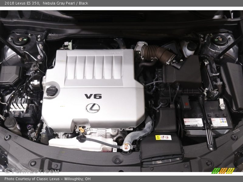 Nebula Gray Pearl / Black 2018 Lexus ES 350