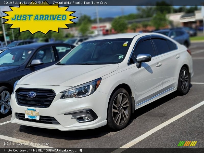 Crystal White Pearl / Two-Tone Gray 2019 Subaru Legacy 2.5i Sport