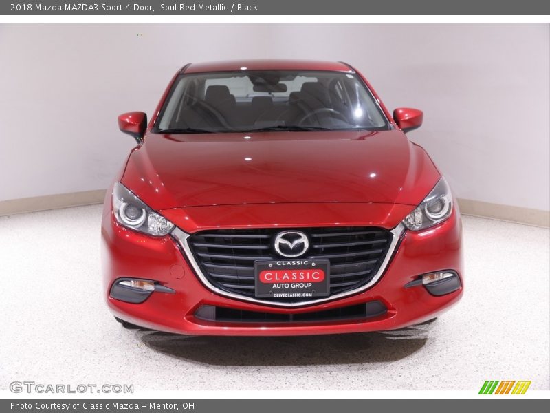 Soul Red Metallic / Black 2018 Mazda MAZDA3 Sport 4 Door