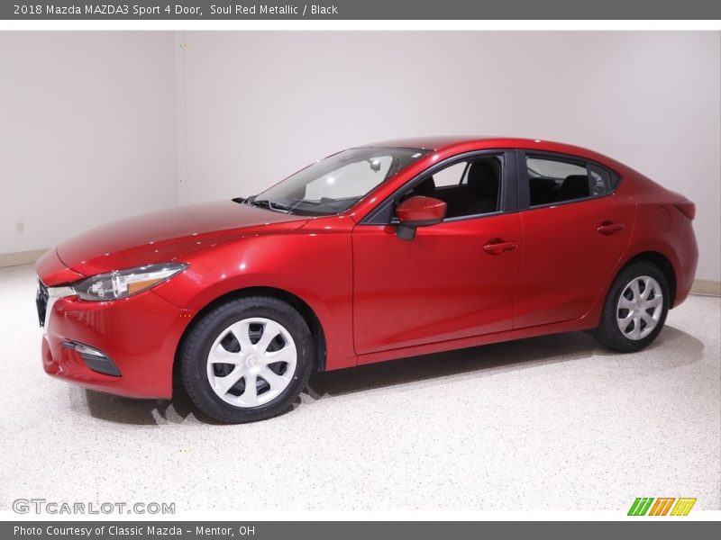 Soul Red Metallic / Black 2018 Mazda MAZDA3 Sport 4 Door