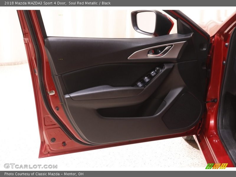 Soul Red Metallic / Black 2018 Mazda MAZDA3 Sport 4 Door