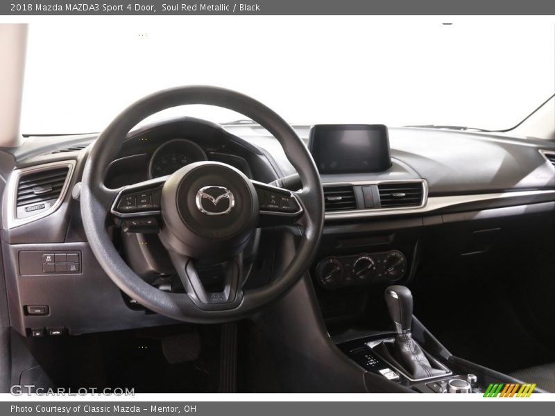 Soul Red Metallic / Black 2018 Mazda MAZDA3 Sport 4 Door
