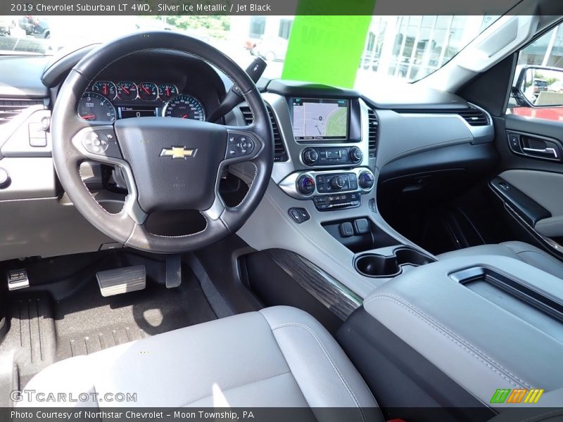 Silver Ice Metallic / Jet Black 2019 Chevrolet Suburban LT 4WD