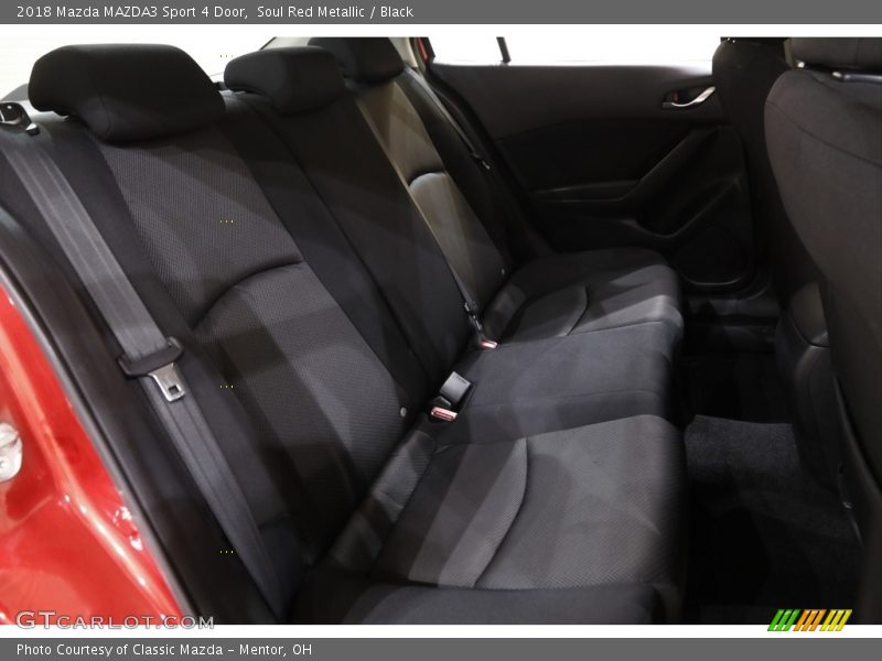Soul Red Metallic / Black 2018 Mazda MAZDA3 Sport 4 Door