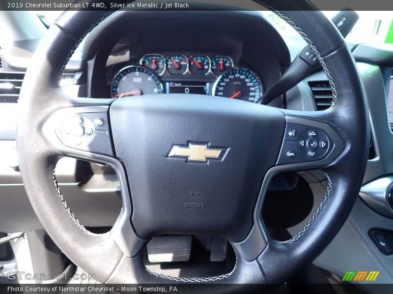 Silver Ice Metallic / Jet Black 2019 Chevrolet Suburban LT 4WD