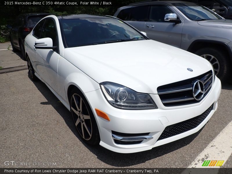 Polar White / Black 2015 Mercedes-Benz C 350 4Matic Coupe