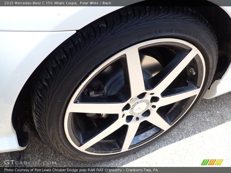 Polar White / Black 2015 Mercedes-Benz C 350 4Matic Coupe