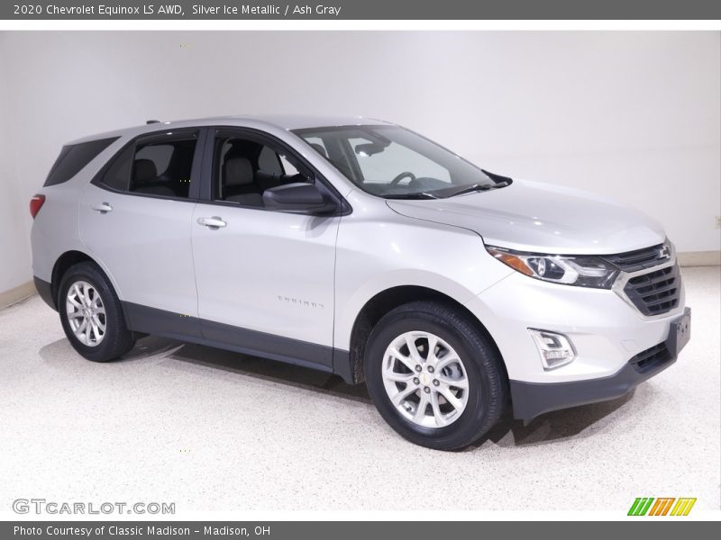 Silver Ice Metallic / Ash Gray 2020 Chevrolet Equinox LS AWD