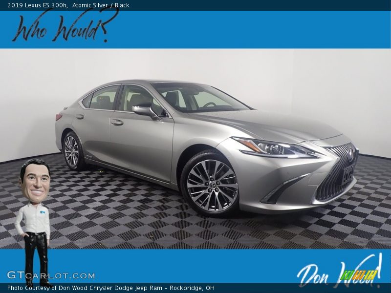 Atomic Silver / Black 2019 Lexus ES 300h
