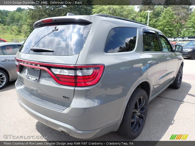 Destroyer Gray / Black 2020 Dodge Durango GT AWD