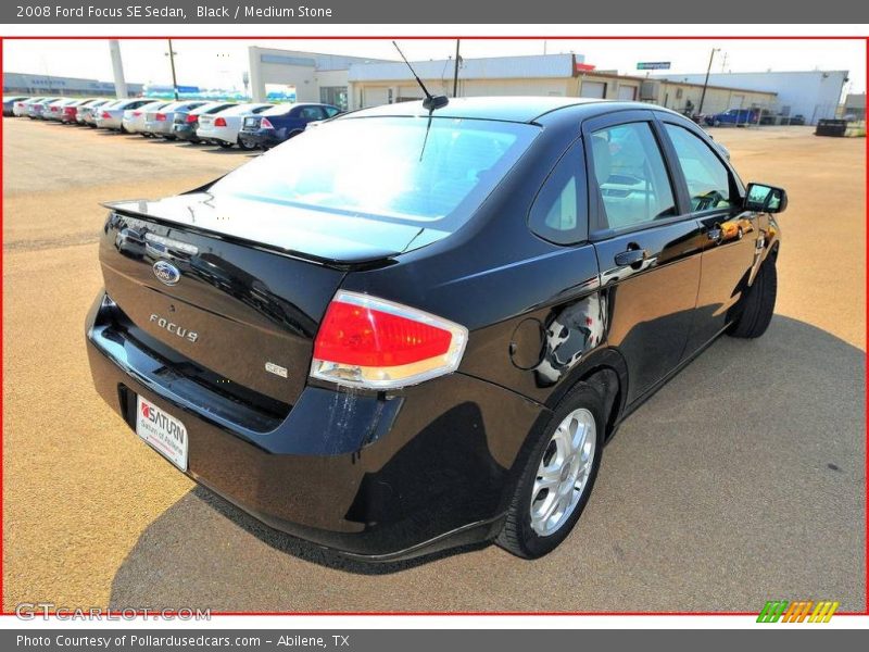 Black / Medium Stone 2008 Ford Focus SE Sedan