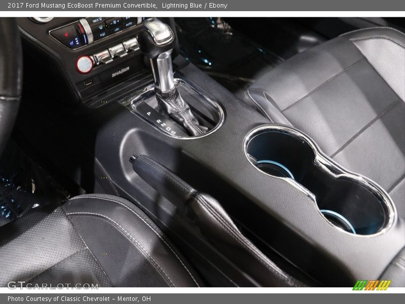 Lightning Blue / Ebony 2017 Ford Mustang EcoBoost Premium Convertible