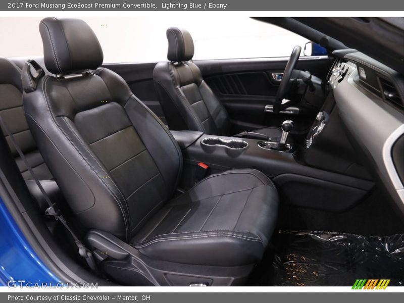 Lightning Blue / Ebony 2017 Ford Mustang EcoBoost Premium Convertible