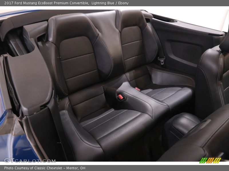 Lightning Blue / Ebony 2017 Ford Mustang EcoBoost Premium Convertible