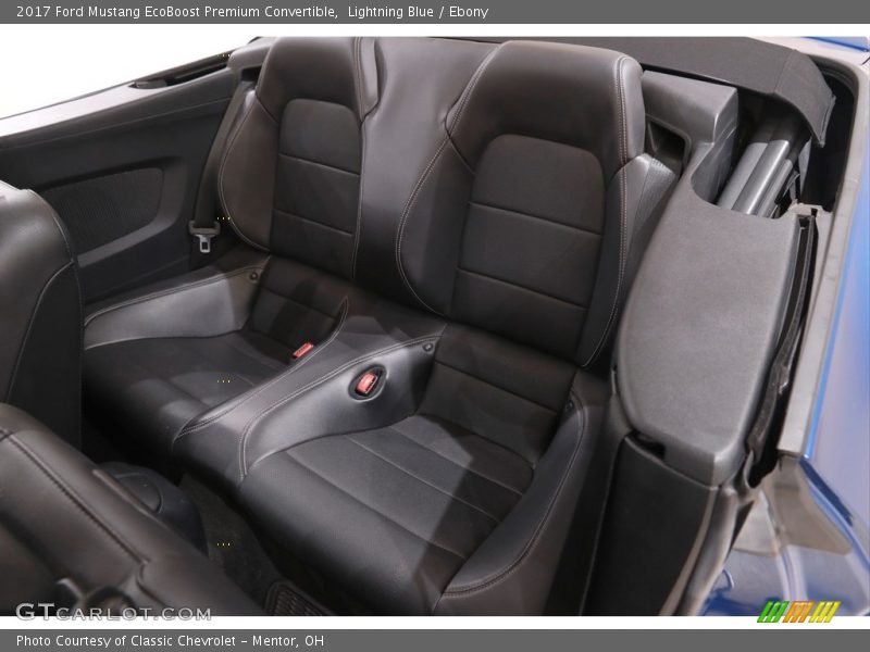 Lightning Blue / Ebony 2017 Ford Mustang EcoBoost Premium Convertible