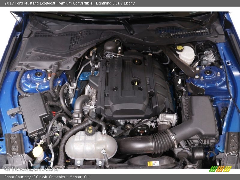 Lightning Blue / Ebony 2017 Ford Mustang EcoBoost Premium Convertible