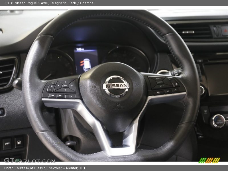 Magnetic Black / Charcoal 2018 Nissan Rogue S AWD