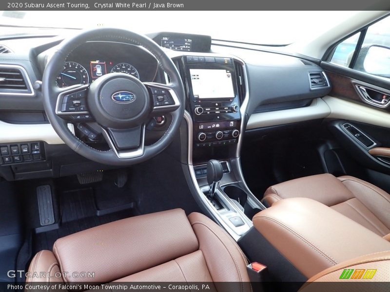 Crystal White Pearl / Java Brown 2020 Subaru Ascent Touring