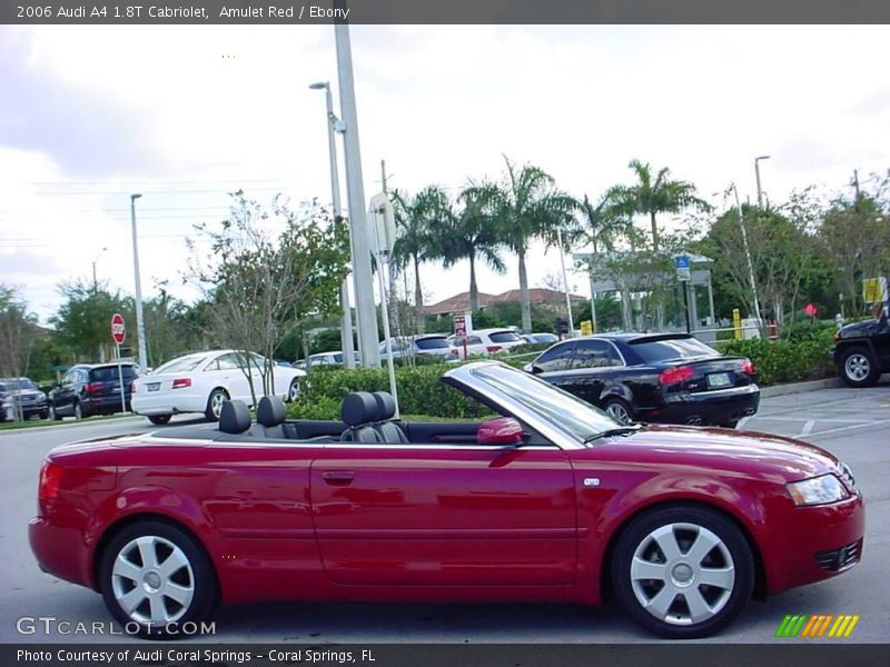 Amulet Red / Ebony 2006 Audi A4 1.8T Cabriolet