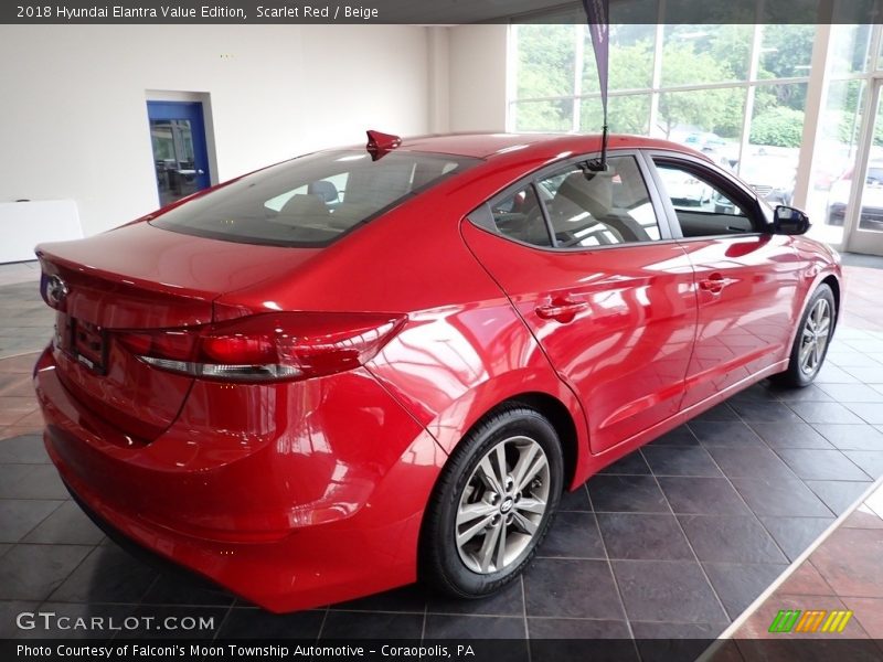 Scarlet Red / Beige 2018 Hyundai Elantra Value Edition