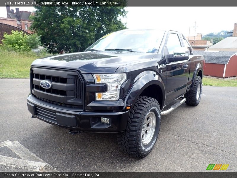 Black / Medium Earth Gray 2015 Ford F150 XL Regular Cab 4x4
