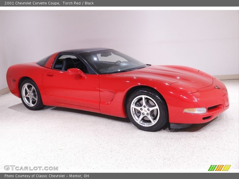 Torch Red / Black 2001 Chevrolet Corvette Coupe