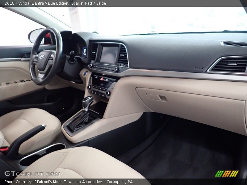 Scarlet Red / Beige 2018 Hyundai Elantra Value Edition