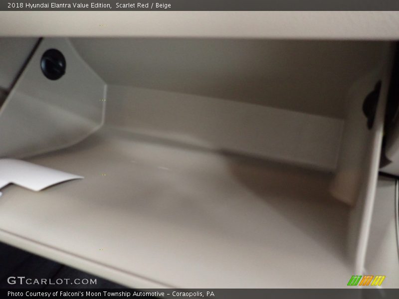 Scarlet Red / Beige 2018 Hyundai Elantra Value Edition