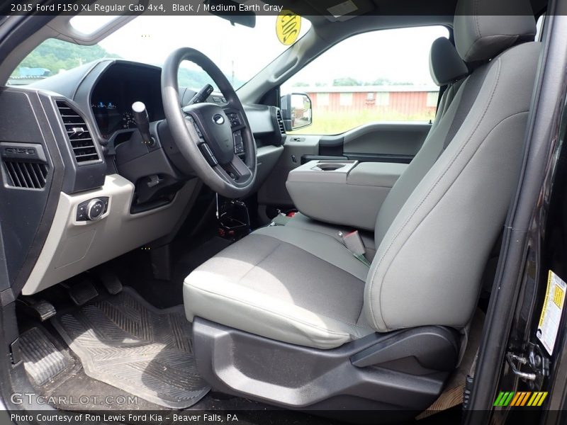  2015 F150 XL Regular Cab 4x4 Medium Earth Gray Interior