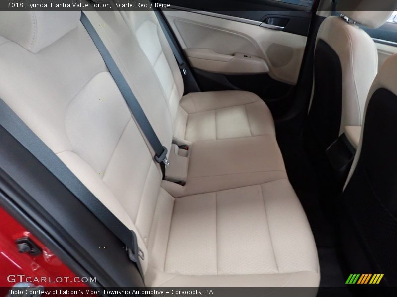 Scarlet Red / Beige 2018 Hyundai Elantra Value Edition