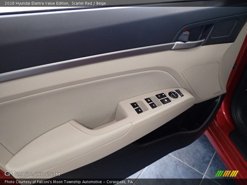 Scarlet Red / Beige 2018 Hyundai Elantra Value Edition