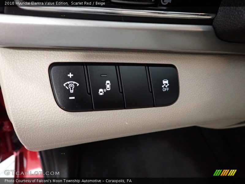 Scarlet Red / Beige 2018 Hyundai Elantra Value Edition