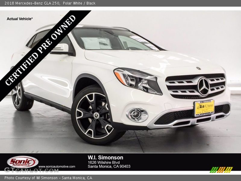 Polar White / Black 2018 Mercedes-Benz GLA 250