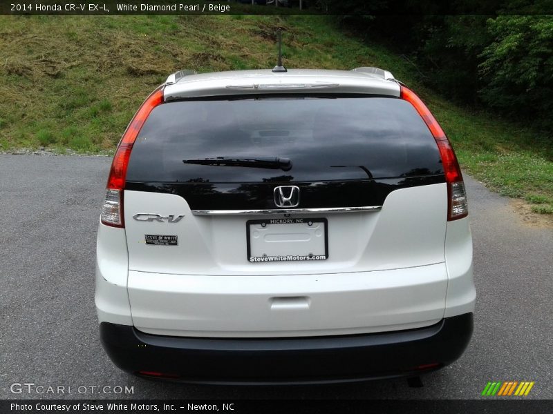 White Diamond Pearl / Beige 2014 Honda CR-V EX-L