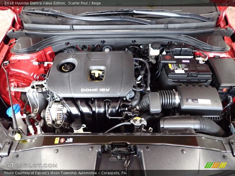 Scarlet Red / Beige 2018 Hyundai Elantra Value Edition