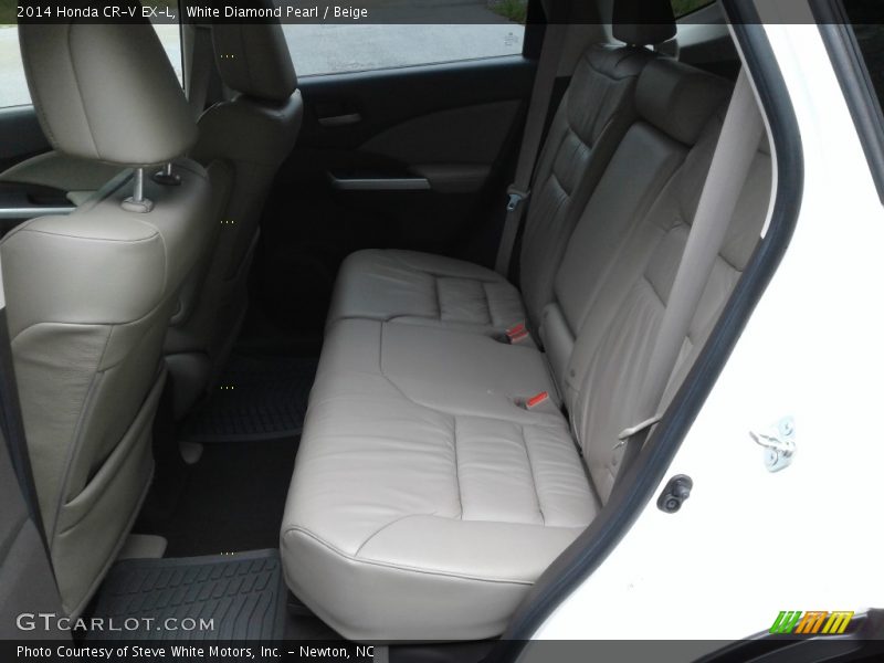 White Diamond Pearl / Beige 2014 Honda CR-V EX-L